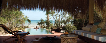 Azura Island Lodge on Beguerra Island inteh Bazaruto Archipelgo National Park in Mozambique