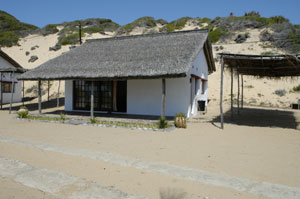 Beach chalet at Cocnut Bay mozambique