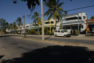 Simple budget accommoation along Wimbe beach Pemba