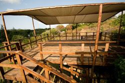 Coconut view camping deck Ponta Mozambique
