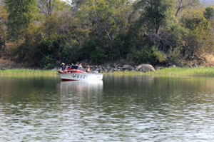 Tiger fishing on Cohara Bassa Dam near tete Mozambqiue