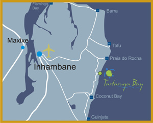 map showing tartaruga bay lodge