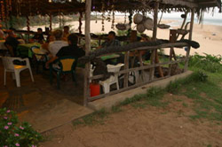 Barra lighthouse camping Mozambique