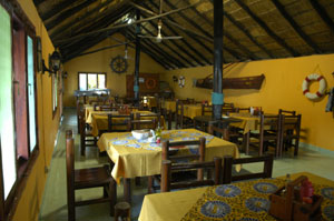 Reataurant at Palmeiras camp Beline Mozambique