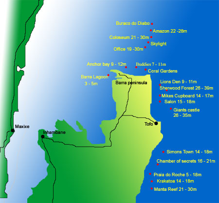 Inhambane dive sites, Mozambique