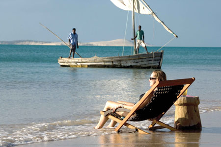 Deck chair and dhow