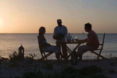 beach dinner