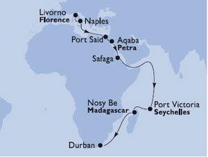 cruise to durban